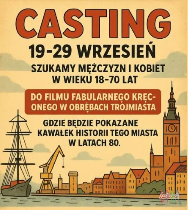 Trójmiasto 19-29 wrzesień szukamy mężczyzn i kobiet w wieku 18-70 lat