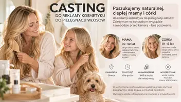 Mama i c&oacute;rka do reklamy kosmetyku do włos&oacute;w &ndash; Gliwice